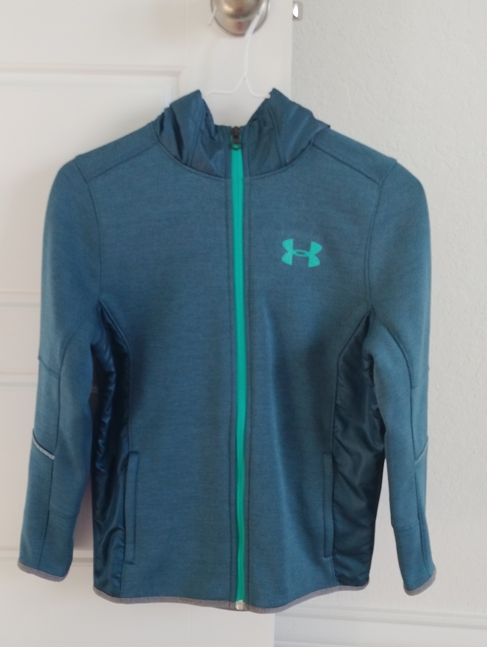 Under Armour Kids Teal/Green Hooded Zip Jacket